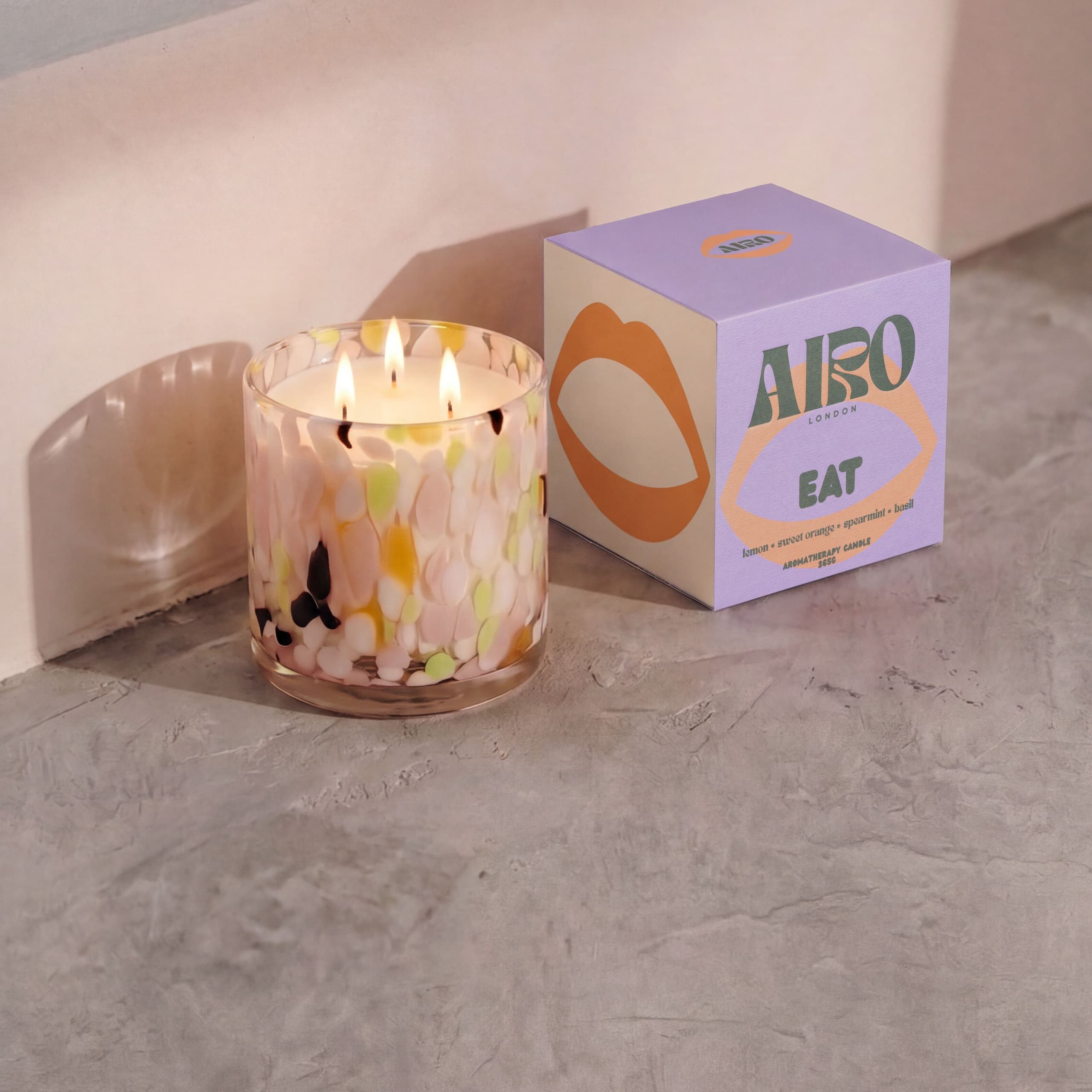 The Deodoriser Candle in a naturally lit setting
